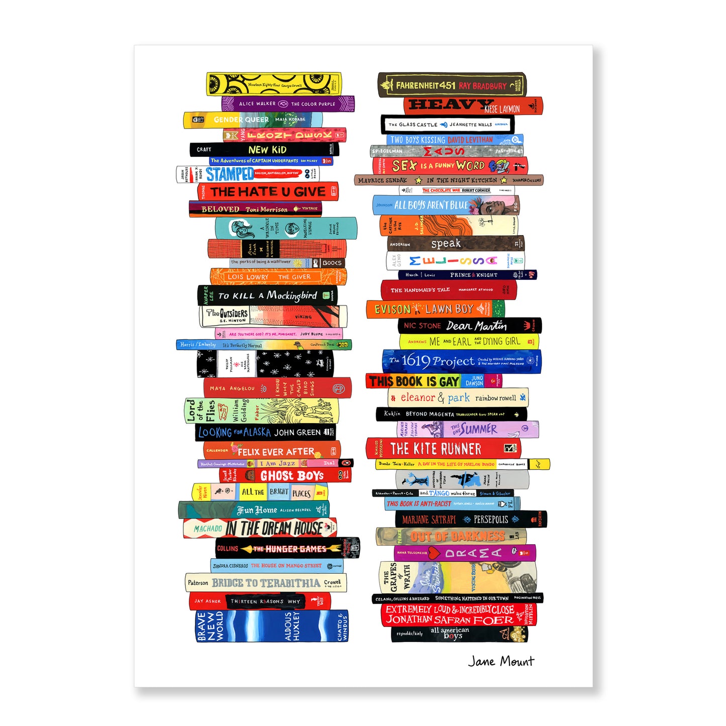 Greeting Cards - Ideal Bookshelf 1232: Banned Books