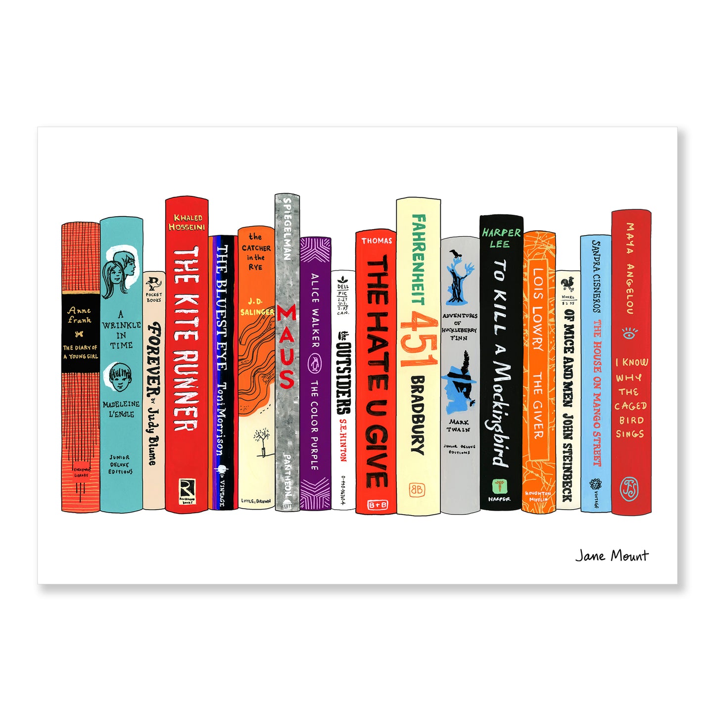 Greeting Cards - Ideal Bookshelf 1244: Banned Classics