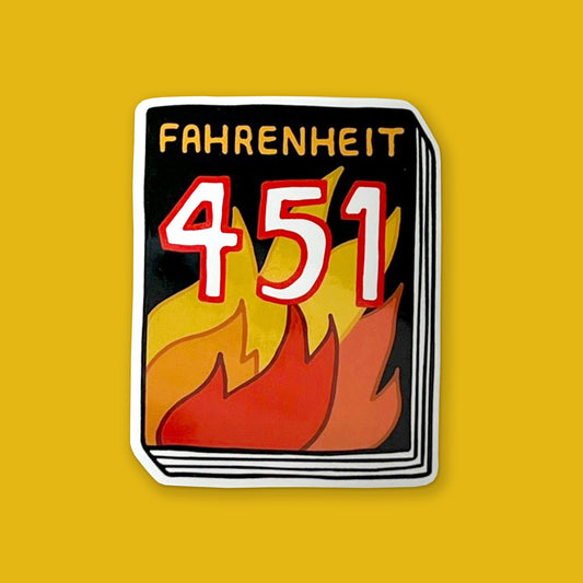 Book Sticker: Fahrenheit 451