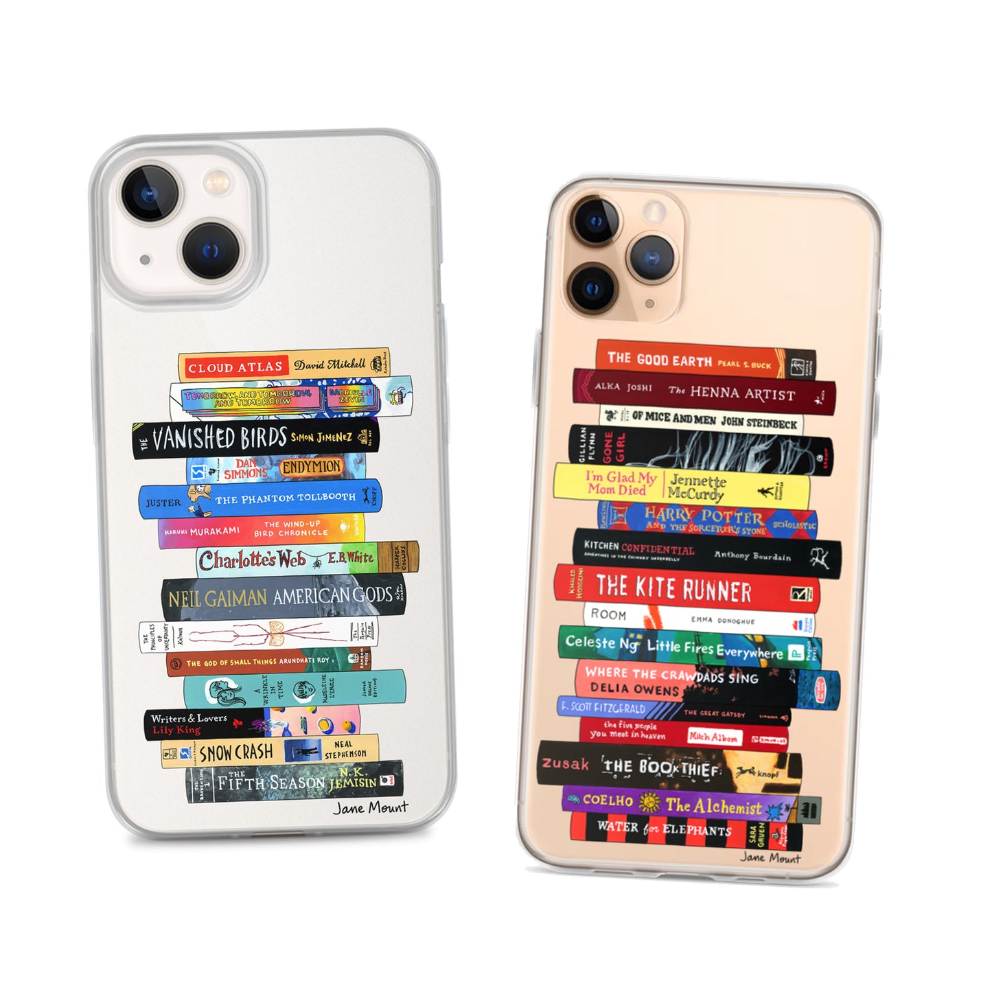 Custom Ideal Bookshelf Phone Case by Jane Mount – a personalized phone case featuring an illustrated bookshelf of your favorite books. A perfect literary accessory for book lovers.