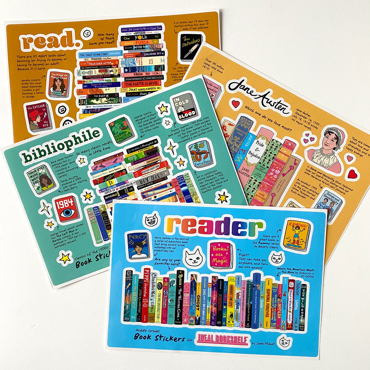 Sticker Sheets: Middle Grade!