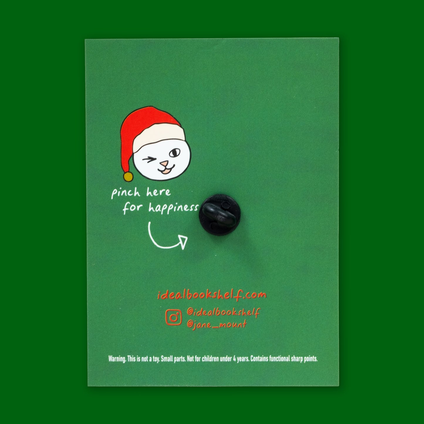 Book Pin: The Night Before Christmas - White Santa