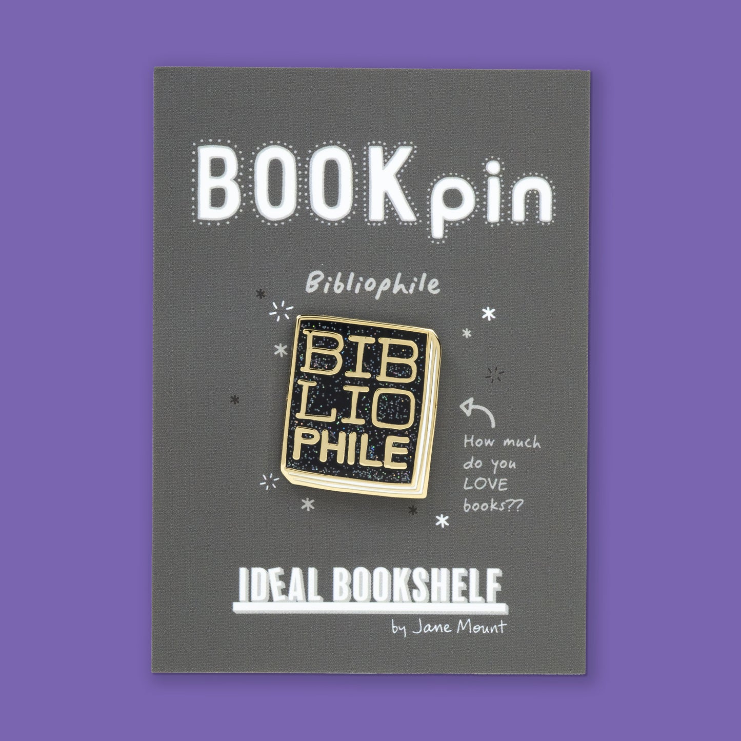 Book Pin: Bibliophile B