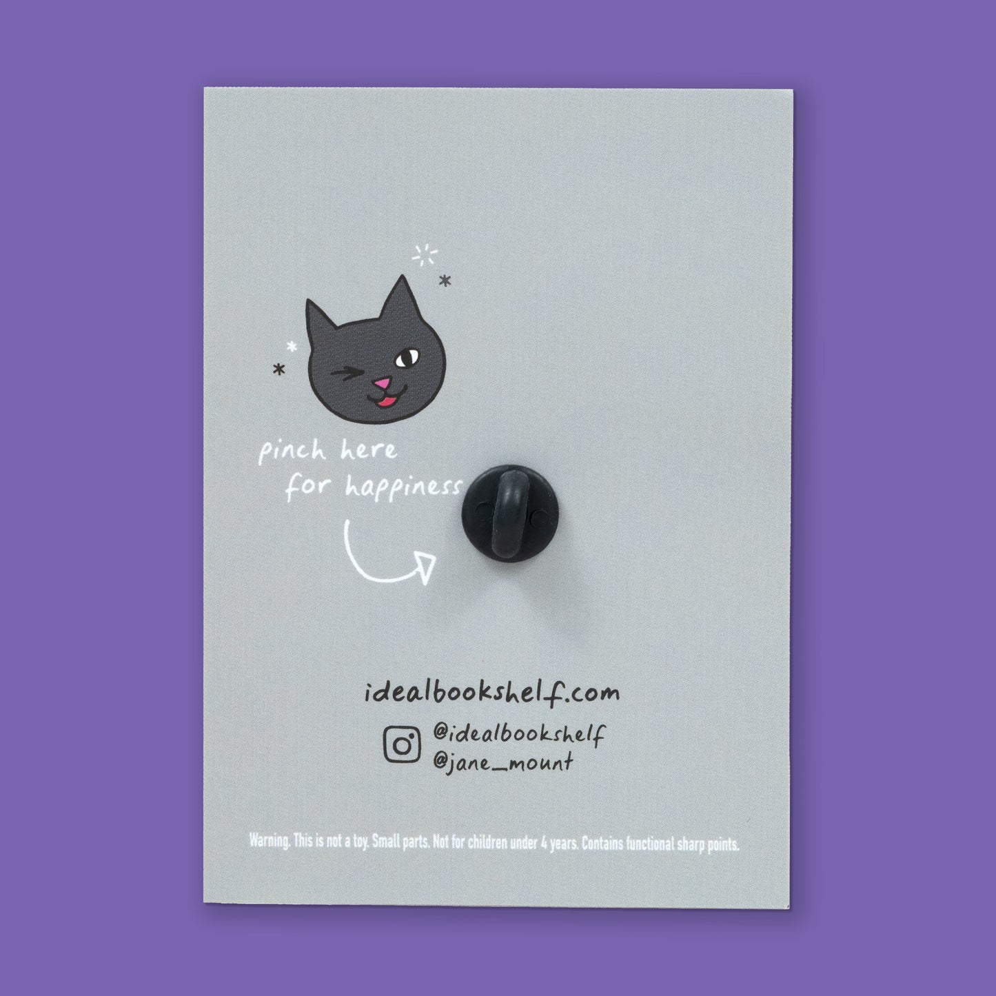 Book Pin: Bibliophile B