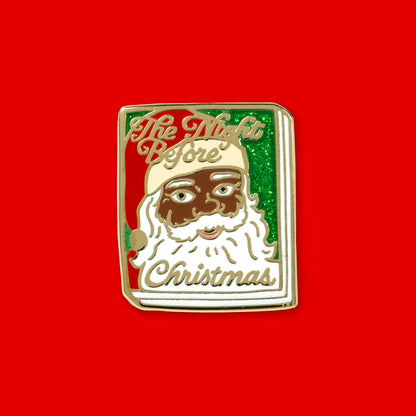 Book Pin: The Night Before Christmas - Black Santa