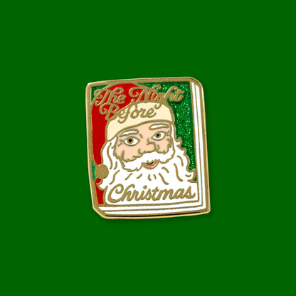 Book Pin: The Night Before Christmas - White Santa