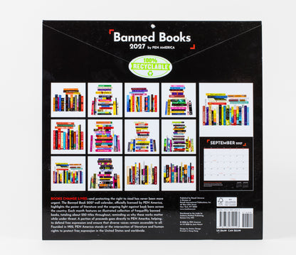 2027 Wall Calendar - Banned Books