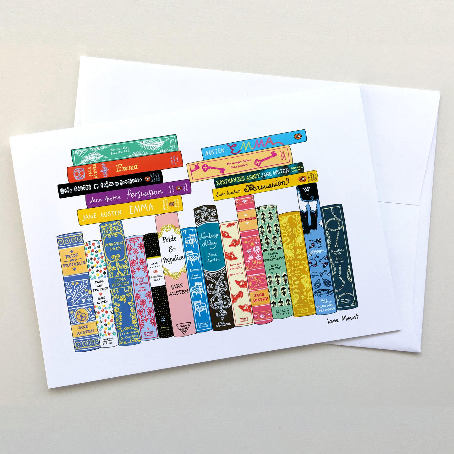 Greeting Cards - Ideal Bookshelf 1190: Jane Austen
