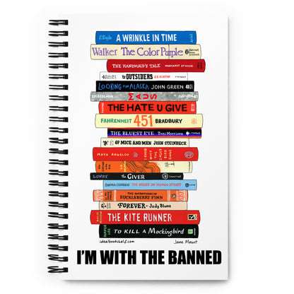 I'M WITH THE BANNED Spiral notebook