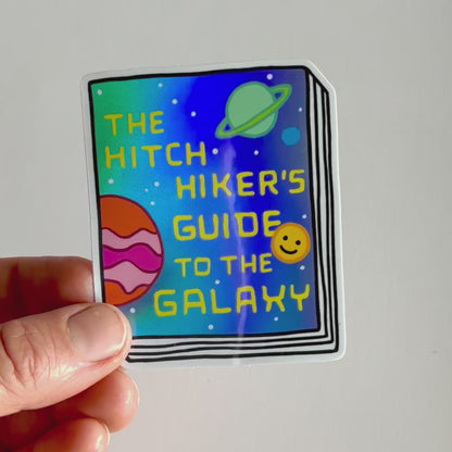 Book Sticker: The Hitchhiker's Guide to the Galaxy