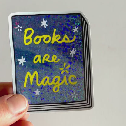 Book Sticker: Books Are Magic