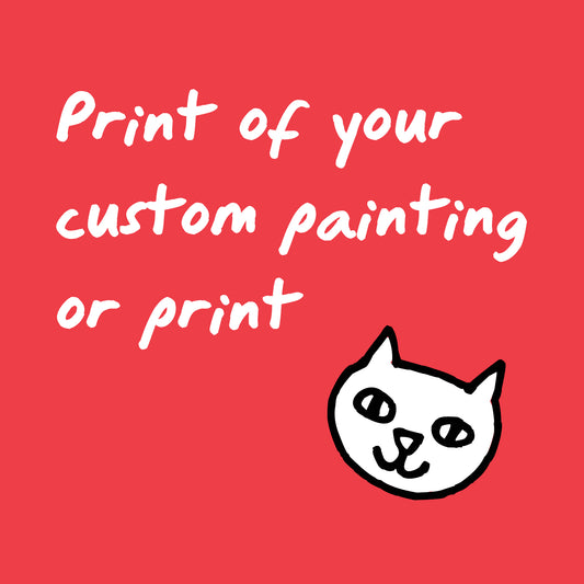 Print of Your Ideal Bookshelf Custom Painting or Print