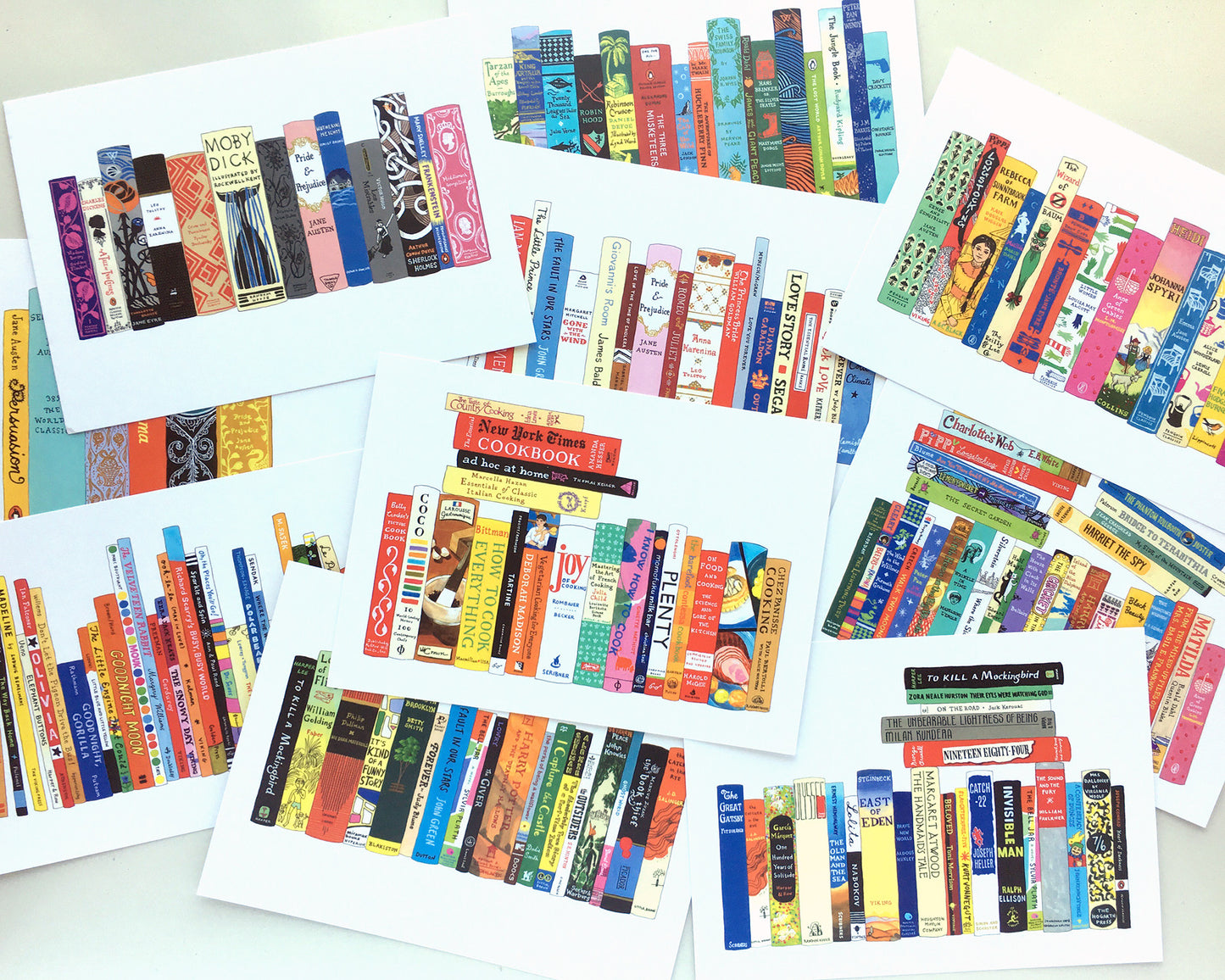 20 Ideal Bookshelf postcards